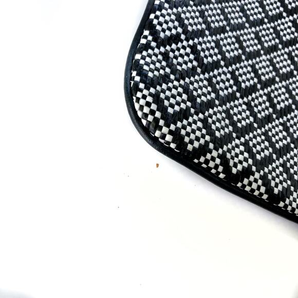 Ralph Lauren Black & White Woven Clutch Wristlet Organizer Pouch | Designer Gift - Picture 5 of 11